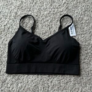 New! Old navy black womens sports bra size large adjustable straps